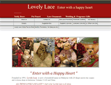 Tablet Screenshot of lovelylace.com.au